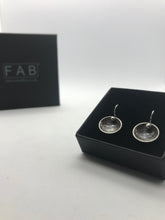 Load image into Gallery viewer, Bubbles - Etched Sterling Silver Drop Earrings