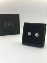 Load image into Gallery viewer, Handmade Sterling Silver Stud Earrings Threads 925 Small