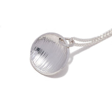 Load image into Gallery viewer, Close Up Of Handmade Sterling Silver Pendant And Chain On White Background.