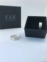 Load image into Gallery viewer, 925 Sterling Silver Woven Hoop Earrings.One Inside A Jewellery Box, One Laid In Front.